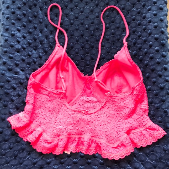 Free People Fleur de Lys Crop Camisole Pink - Picture 4 of 4